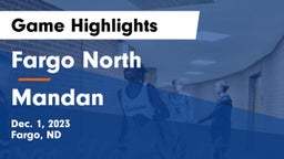 Fargo North  vs Mandan  Game Highlights - Dec. 1, 2023