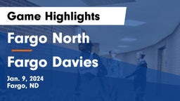 Fargo North  vs Fargo Davies  Game Highlights - Jan. 9, 2024