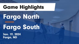 Fargo North  vs Fargo South  Game Highlights - Jan. 19, 2024