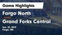 Fargo North  vs Grand Forks Central  Game Highlights - Jan. 25, 2019