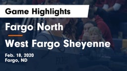 Fargo North  vs West Fargo Sheyenne  Game Highlights - Feb. 18, 2020