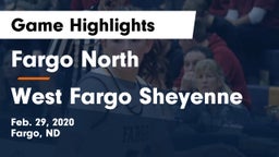 Fargo North  vs West Fargo Sheyenne  Game Highlights - Feb. 29, 2020