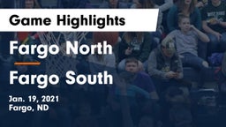 Fargo North  vs Fargo South  Game Highlights - Jan. 19, 2021