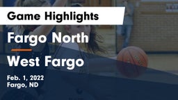 Fargo North  vs West Fargo  Game Highlights - Feb. 1, 2022