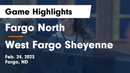 Fargo North  vs West Fargo Sheyenne  Game Highlights - Feb. 24, 2023