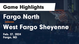 Fargo North  vs West Fargo Sheyenne  Game Highlights - Feb. 27, 2024