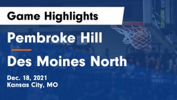 Pembroke Hill  vs Des Moines North  Game Highlights - Dec. 18, 2021