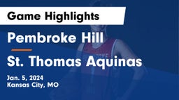 Pembroke Hill  vs St. Thomas Aquinas Game Highlights - Jan. 5, 2024