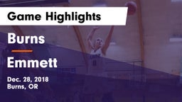 Burns  vs Emmett Game Highlights - Dec. 28, 2018