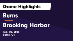 Burns  vs Brooking Harbor Game Highlights - Feb. 28, 2019