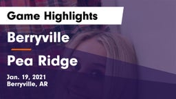 Berryville  vs Pea Ridge  Game Highlights - Jan. 19, 2021