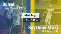 Matchup: Burrell  vs. Keystone Oaks  2016