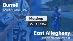 Matchup: Burrell  vs. East Allegheny  2016