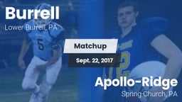 Matchup: Burrell  vs. Apollo-Ridge  2017