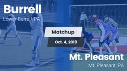 Matchup: Burrell  vs. Mt. Pleasant  2019