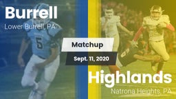 Matchup: Burrell  vs. Highlands  2020