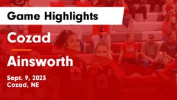 Cozad  vs Ainsworth  Game Highlights - Sept. 9, 2023