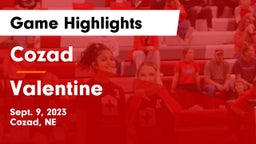 Cozad  vs Valentine  Game Highlights - Sept. 9, 2023