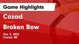 Cozad  vs Broken Bow  Game Highlights - Oct. 3, 2023