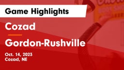 Cozad  vs Gordon-Rushville  Game Highlights - Oct. 14, 2023
