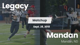 Matchup: Legacy vs. Mandan  2018