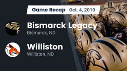 Recap: Bismarck Legacy  vs. Williston  2019