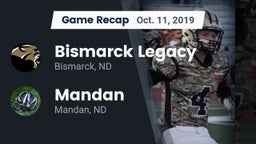 Recap: Bismarck Legacy  vs. Mandan  2019