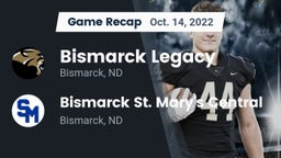 Recap: Bismarck Legacy  vs. Bismarck St. Mary's Central  2022