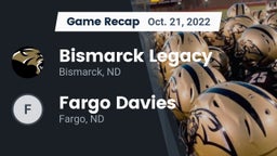 Recap: Bismarck Legacy  vs. Fargo Davies  2022