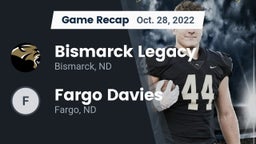 Recap: Bismarck Legacy  vs. Fargo Davies  2022