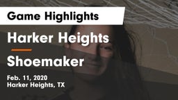 Harker Heights  vs Shoemaker  Game Highlights - Feb. 11, 2020