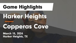 Harker Heights  vs Copperas Cove  Game Highlights - March 15, 2024