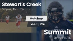 Matchup: Stewarts Creek High vs. Summit  2016