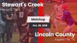 Matchup: Stewarts Creek High vs. Lincoln County  2016