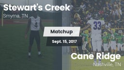 Matchup: Stewarts Creek High vs. Cane Ridge  2017