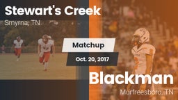 Matchup: Stewarts Creek High vs. Blackman  2017
