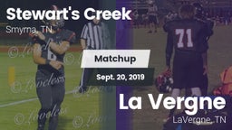 Matchup: Stewarts Creek High vs. La Vergne  2019