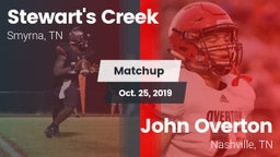 Matchup: Stewarts Creek High vs. John Overton  2019