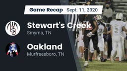 Recap: Stewart's Creek  vs. Oakland  2020