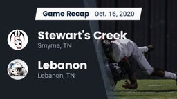 Recap: Stewart's Creek  vs. Lebanon  2020