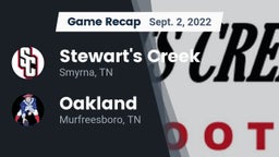 Recap: Stewart's Creek  vs. Oakland  2022