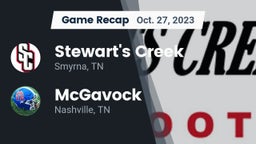 Recap: Stewart's Creek  vs. McGavock  2023