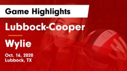 Lubbock-Cooper  vs Wylie  Game Highlights - Oct. 16, 2020