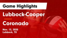 Lubbock-Cooper  vs Coronado  Game Highlights - Nov. 13, 2020