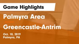 Palmyra Area  vs Greencastle-Antrim  Game Highlights - Oct. 10, 2019