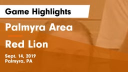 Palmyra Area  vs Red Lion  Game Highlights - Sept. 14, 2019
