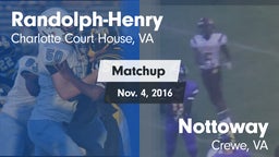 Matchup: Randolph-Henry High vs. Nottoway  2016