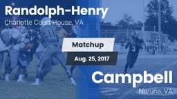 Matchup: Randolph-Henry High vs. Campbell  2017