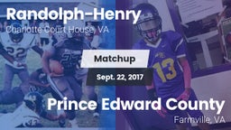 Matchup: Randolph-Henry High vs. Prince Edward County  2017