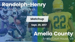 Matchup: Randolph-Henry High vs. Amelia County  2017